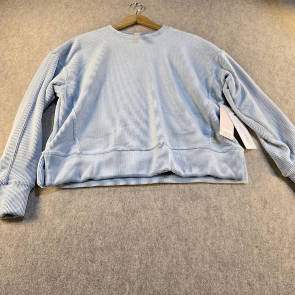 Yogalicious Dreamy Rib Zuri Pullover Thunderstorm Blue XS 1902LPY New - Picture 5 of 5